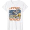 imageStar Wars ATAT Walkers Vintage TShirtWhite