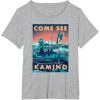 imageStar Wars Come See Kamino Poster TShirtHeather Grey