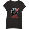imageStar Wars Darth Vader with Lightsaber Block Print Style TShirtBlack