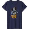 imageStar Wars Day May the 4th Be With You Vintage Space Battle TShirtNavy Blue