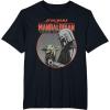 imageStar Wars The Mandalorian Mando and the Child Retro TShirtBlack