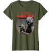 imageStar Wars The Mandalorian Mando and the Child Retro TShirtOlive Green