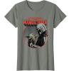 imageStar Wars The Mandalorian Mando and the Child Retro TShirtOlive Heather