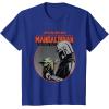 imageStar Wars The Mandalorian Mando and the Child Retro TShirtRoyal Blue