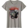 imageStar Wars The Mandalorian Mando and the Child Retro TShirtSlate Grey