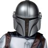 imageStar Wars The Mandalorian Official Youth Costume  Premium Quality Padded Jumpsuit with Plastic Mask and Detachable CapeLarge