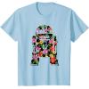 imageStar Wars Tropical R2D2 Floral Print TShirtBaby Blue
