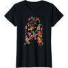 imageStar Wars Tropical R2D2 Floral Print TShirtBlack