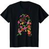 imageStar Wars Tropical R2D2 Floral Print TShirtBlack