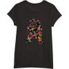 imageStar Wars Tropical R2D2 Floral Print TShirtBlack