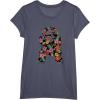 imageStar Wars Tropical R2D2 Floral Print TShirtHeather Blue