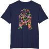 imageStar Wars Tropical R2D2 Floral Print TShirtNavy Blue