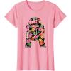 imageStar Wars Tropical R2D2 Floral Print TShirtPink