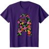 imageStar Wars Tropical R2D2 Floral Print TShirtPurple
