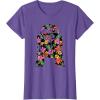 imageStar Wars Tropical R2D2 Floral Print TShirtPurple Heather