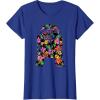 imageStar Wars Tropical R2D2 Floral Print TShirtRoyal Blue