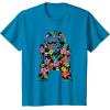 imageStar Wars Tropical R2D2 Floral Print TShirtSapphire Blue