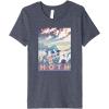 imageStar Wars Visit Hoth Poster Premium TShirtHeather Blue