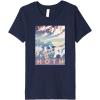 imageStar Wars Visit Hoth Poster Premium TShirtNavy Blue