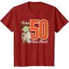 imageStar Wars Yoda 50th Birthday TShirtCranberry Red