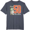 imageStar Wars Yoda 50th Birthday TShirtHeather Blue