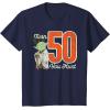 imageStar Wars Yoda 50th Birthday TShirtNavy Blue