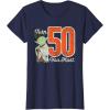 imageStar Wars Yoda 50th Birthday TShirtNavy Blue