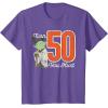 imageStar Wars Yoda 50th Birthday TShirtPurple Heather