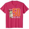 imageStar Wars Yoda 50th Birthday TShirtRed Heather