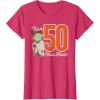imageStar Wars Yoda 50th Birthday TShirtRed Heather