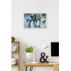 imageTrends International Star Wars Hoth  ATAT Battle Wall Poster 22375quot x 34quot Premium Unframed VersionBlonde Framed Version