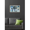 imageTrends International Star Wars Hoth  ATAT Battle Wall Poster 22375quot x 34quot Premium Unframed VersionBlonde Framed Version