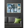 imageTrends International Star Wars Hoth  ATAT Battle Wall Poster 22375quot x 34quot Premium Unframed VersionBlonde Framed Version