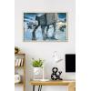 imageTrends International Star Wars Hoth  ATAT Battle Wall Poster 22375quot x 34quot Premium Unframed VersionBlonde Framed Version