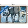 imageTrends International Star Wars Hoth  ATAT Battle Wall Poster 22375quot x 34quot Premium Unframed VersionBronze Framed Version