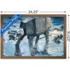 imageTrends International Star Wars Hoth  ATAT Battle Wall Poster 22375quot x 34quot Premium Unframed VersionBronze Framed Version