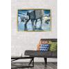 imageTrends International Star Wars Hoth  ATAT Battle Wall Poster 22375quot x 34quot Premium Unframed VersionGold Framed Version