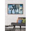 imageTrends International Star Wars Hoth  ATAT Battle Wall Poster 22375quot x 34quot Premium Unframed VersionMahogany Framed Version