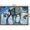 imageTrends International Star Wars Hoth  ATAT Battle Wall Poster 22375quot x 34quot Premium Unframed VersionMahogany Framed Version