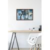 imageTrends International Star Wars Hoth  ATAT Battle Wall Poster 22375quot x 34quot Premium Unframed VersionMahogany Framed Version