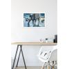 imageTrends International Star Wars Hoth  ATAT Battle Wall Poster 22375quot x 34quot Premium Unframed VersionWhite Framed Version