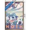 imageTrends International Star Wars Hoth  Visit Hoth Wall Poster 14725quot x 22375quot Premium Unframed VersionBronze Framed Version