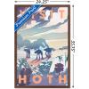 imageTrends International Star Wars Hoth  Visit Hoth Wall Poster 14725quot x 22375quot Premium Unframed VersionMahogany Framed Version