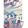 imageTrends International Star Wars Hoth  Visit Hoth Wall Poster 14725quot x 22375quot Premium Unframed VersionPremium Poster  Mount Bundle