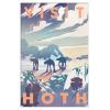imageTrends International Star Wars Hoth  Visit Hoth Wall Poster 14725quot x 22375quot Premium Unframed VersionWhite Framed Version