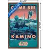 imageTrends International Star Wars Kamino  Come See Kamino Wall Poster 224L x 147W Premium Unframed VersionMahogany Framed Version