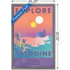 imageTrends International Star Wars Tatooine  Explore Tatooine Wall Poster 22375quot x 34quot Premium Unframed VersionBarnwood Framed Version