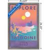 imageTrends International Star Wars Tatooine  Explore Tatooine Wall Poster 22375quot x 34quot Premium Unframed VersionBarnwood Framed Version