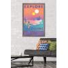 imageTrends International Star Wars Tatooine  Explore Tatooine Wall Poster 22375quot x 34quot Premium Unframed VersionBarnwood Framed Version
