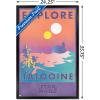 imageTrends International Star Wars Tatooine  Explore Tatooine Wall Poster 22375quot x 34quot Premium Unframed VersionBlack Framed Version